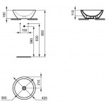 Накладной умывальник Ideal Standard Strada K078301